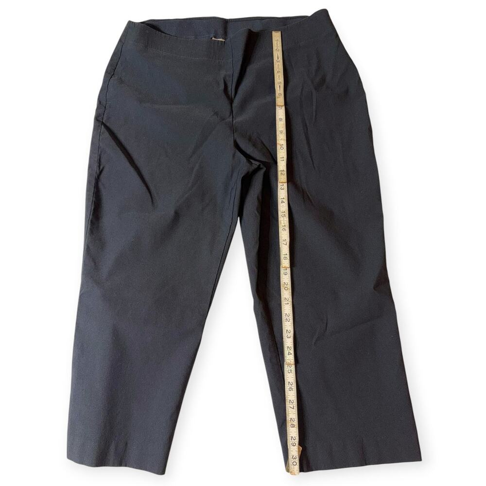 Chico's Capri Pants, Black,Rayon/Nylon, Women's Chico Size 2